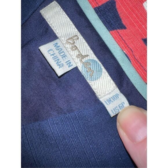 Women’s BODEN Navy/Coral Orange Sheath Midi Dress 6P - Picture 8 of 10